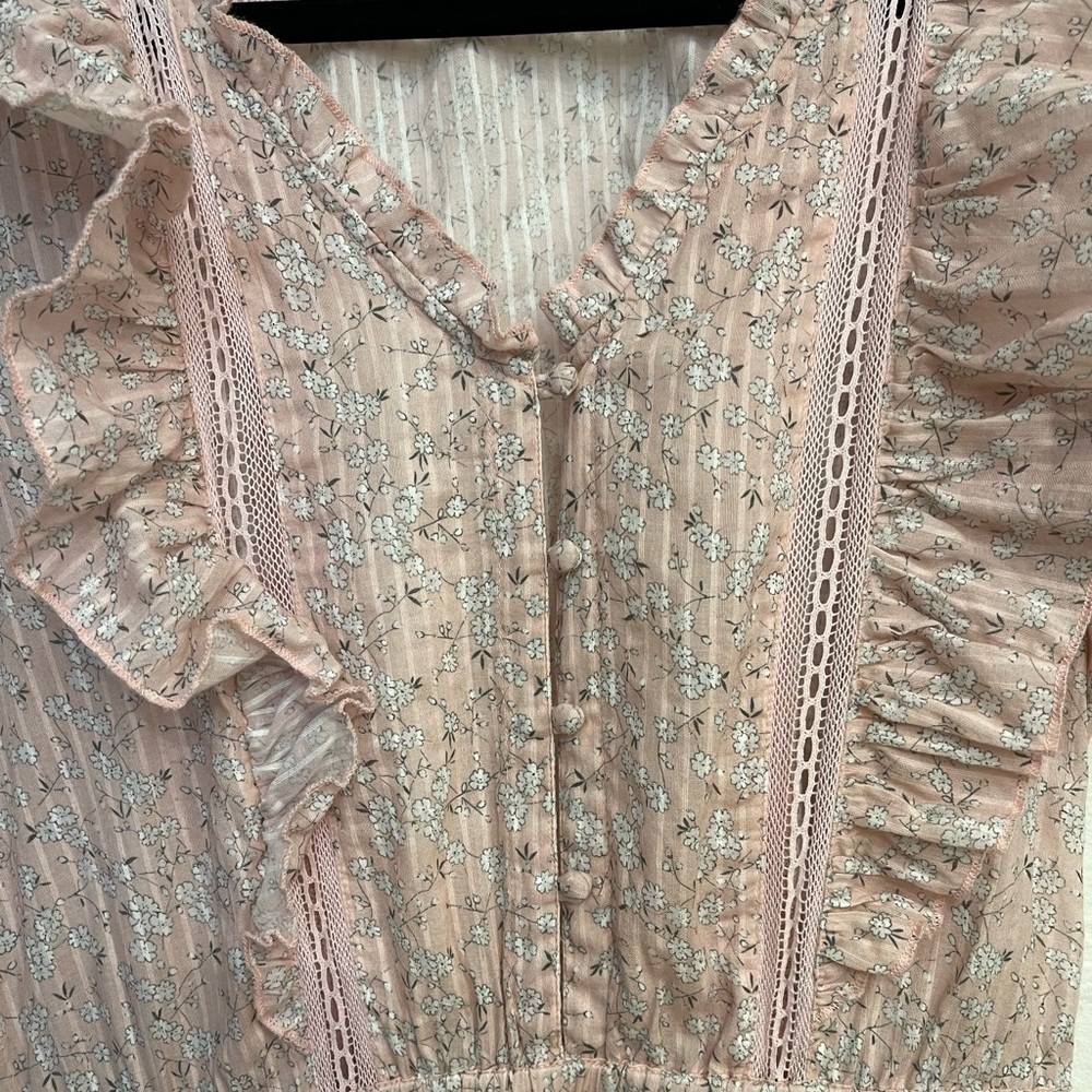 LoveShackFancy Sutton Dress Rosemist - Picture 3 of 6